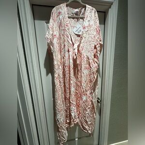 Buddy Love Pink and White Swirl Cover Up